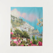ldp AMALFI - Panorama - Küste von Amalfi - Wandteppich (Vorderseite)