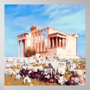 ldp Athens - Akropolis - Kulturhauptstadt Poster
