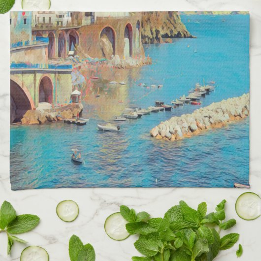 ldp ATRANI - Amalfi Küste - Geschirrtuch (Gefaltet)
