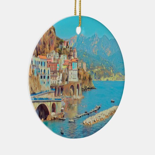 ldp ATRANI.- Amalfi Küste - Keramik Ornament (Rechts)