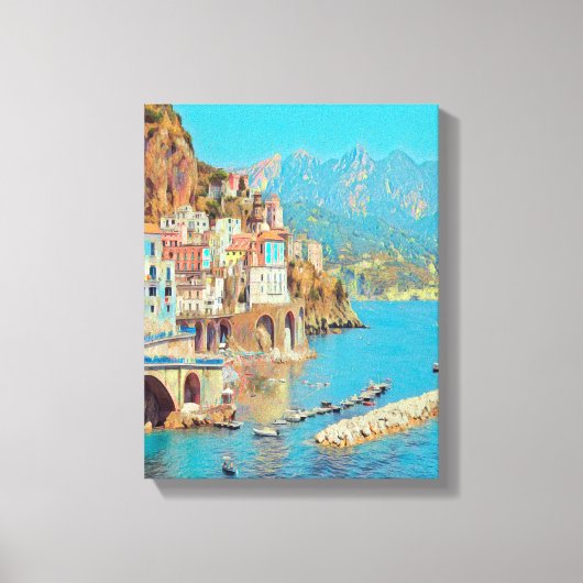 ldp ATRANI.- Amalfi Küste - Leinwanddruck (Vorderseite)