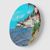 ldp BELLAGIO - Comer See - Große Wanduhr (Winkel)