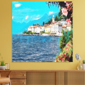 ldp BELLAGIO - Comer See - Leinwanddruck (Insitu (Wohnzimmer))