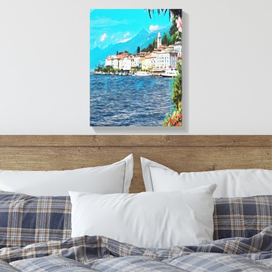 ldp BELLAGIO - Comer See - Leinwanddruck (Insitu (Schlafzimmer))