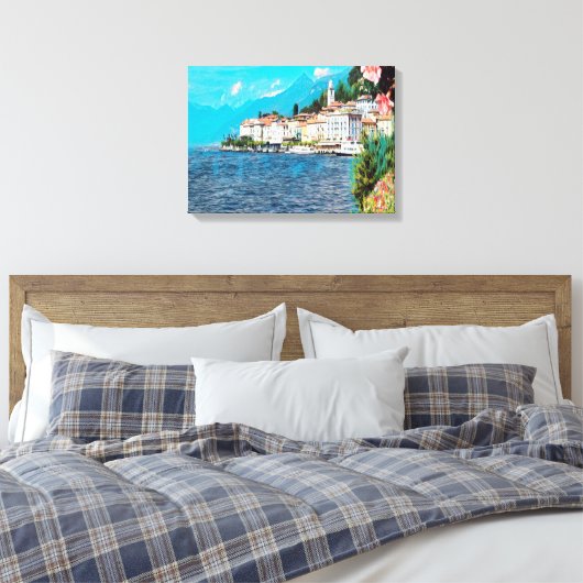 ldp BELLAGIO - Comer See - Leinwanddruck (Insitu (Schlafzimmer))