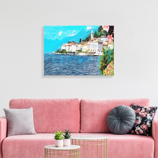 ldp BELLAGIO - Comer See - Leinwanddruck (Insitu (Wohnzimmer))