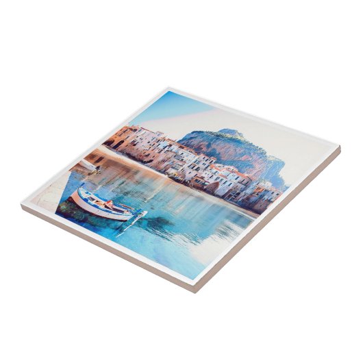 ldp CEFALæ- Sizilien - Strand - Panorama Fliese (Seite)