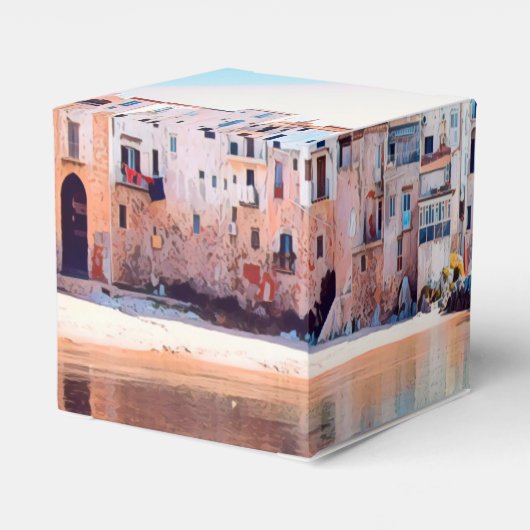 ldp CEFALæ- Sizilien - Strand - Panorama Geschenkschachtel (Rückseite)