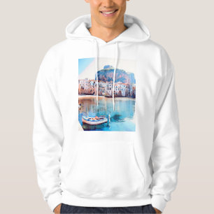 ldp CEFALæ- Sizilien - Strand - Panorama Hoodie