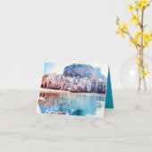 ldp CEFALæ- Sizilien - Strand - Panorama Karte (Gelbe Blume)