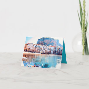 ldp CEFALæ- Sizilien - Strand - Panorama Karte