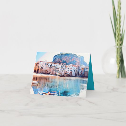 ldp CEFALæ- Sizilien - Strand - Panorama Karte (Vorderseite)