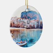 ldp CEFALæ- Sizilien - Strand - Panorama Keramik Ornament (Rechts)