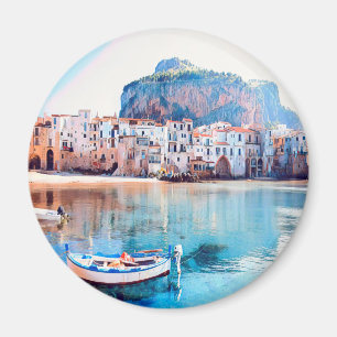 ldp CEFALæ- Sizilien - Strand - Panorama Magnet