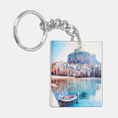 ldp CEFALæ- Sizilien - Strand - Panorama Schlüsselanhänger (Vorderseite links)