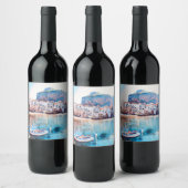 ldp CEFALæ- Sizilien - Strand - Panorama Weinetikett (Flaschen)