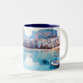 ldp CEFALæ- Sizilien - Strand - Panorama Zweifarbige Tasse (VorderseiteRechts)