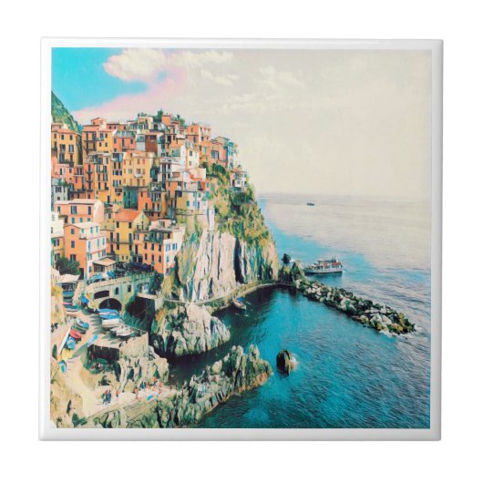 ldp Cinque Terre - Manarola Fliese (Vorderseite)