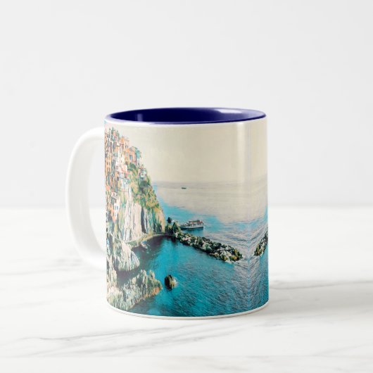 ldp Cinque Terre - Manarola Zweifarbige Tasse (Vorderseite Links)