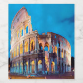 ldp COLOSSEUM Rom - nach Nacht - Weinetikett (Einzelnes Label)