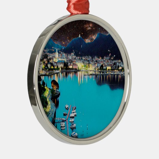 ldp COMO - See - Panorama Ornament Aus Metall (Rechts)