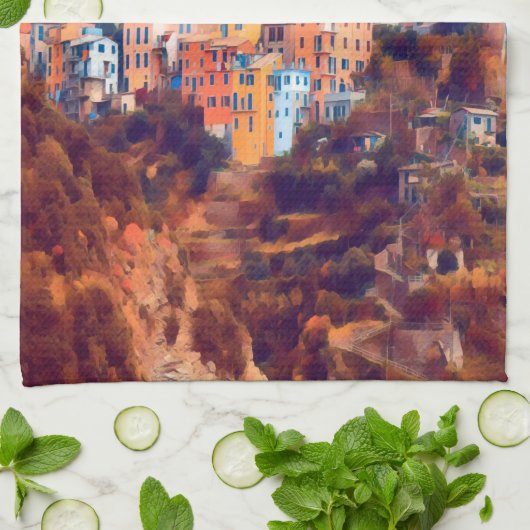 ldp CORNIGLIA - Cinque Terre - Geschirrtuch (Gefaltet)