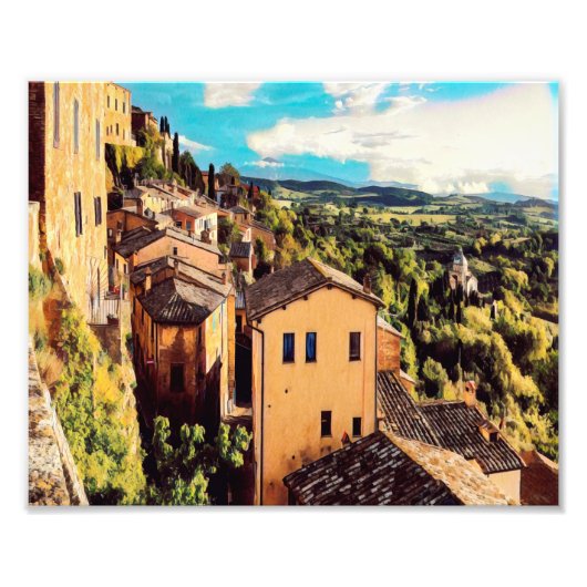 ldp MONTEPULCIANO - Stadt - Panorama - Fotodruck (Vorne)