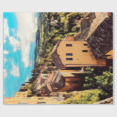 ldp MONTEPULCIANO - Stadt - Panorama - Geschenkpapier (Flach)