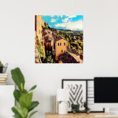 ldp MONTEPULCIANO - Stadt - Panorama - Poster (Heimbüro)