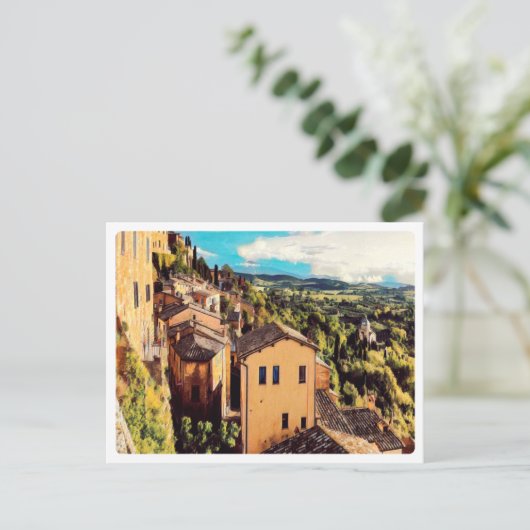 ldp MONTEPULCIANO - Stadt - Panorama - Postkarte (Stehend Vorderseite)