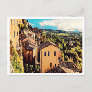 ldp MONTEPULCIANO - Stadt - Panorama - Postkarte