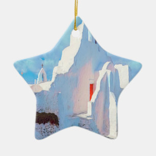 ldp MYKONOS - charakteristische Kirche - Keramik Ornament