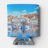 ldp MYKONOS - Fischerboote - Hafen - Panorama Dosenkühler (Rückseite)