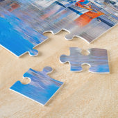 ldp MYKONOS - Fischerboote - Hafen - Panorama Puzzle (Seite)