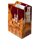 ldp PIAZZA DI SPAGNA nach Rom Mittlere Geschenktüte (Rückseite Schrägansicht)