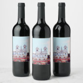 ldp PIAZZA DI SPAGNA - Rom - mit Blume - Weinetikett (Flaschen)