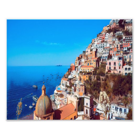 ldp POSITANO - Amalfi Küste - Panorama Fotodruck (Vorne)