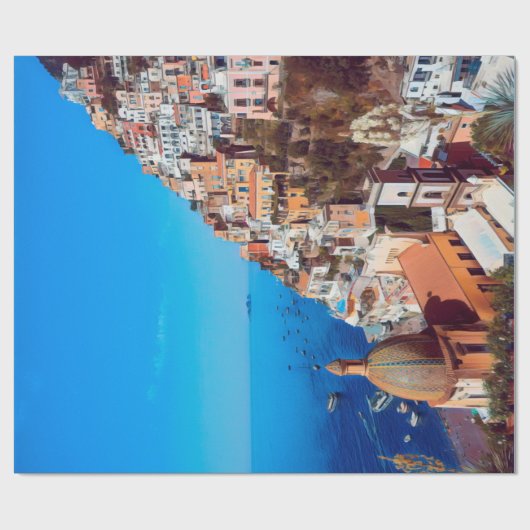 ldp POSITANO - Amalfi Küste - Panorama Geschenkpapier (Flach)
