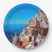 ldp POSITANO - Amalfi Küste - Panorama Pappteller (Vorderseite)