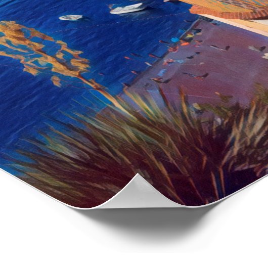 ldp POSITANO - Amalfi Küste - Panorama Poster (Ecke)