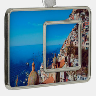 ldp POSITANO - Amalfi Küste - Panorama Rahmen-Ornament Silber