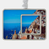 ldp POSITANO - Amalfi Küste - Panorama Rahmen-Ornament Silber (Vorderseite)