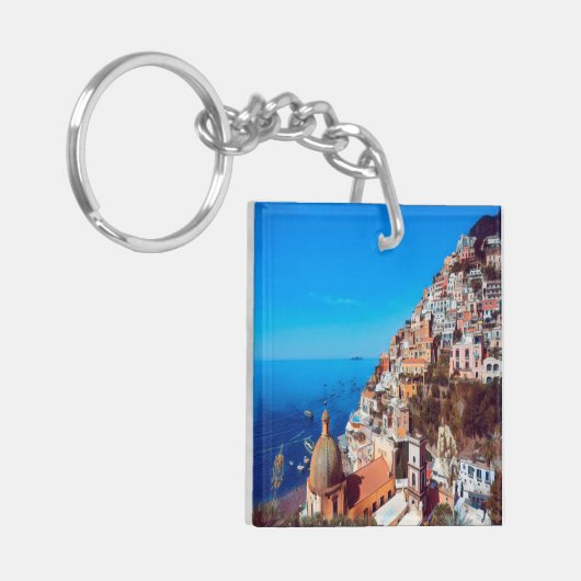ldp POSITANO - Amalfi Küste - Panorama Schlüsselanhänger (Vorderseite links)