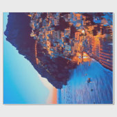 ldp POSITANO Amalfi Küste - Sonnenuntergang durch  Geschenkpapier (Flach)