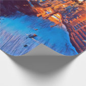 ldp POSITANO Amalfi Küste - Sonnenuntergang durch  Geschenkpapier (Ecke)