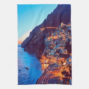 ldp POSITANO Amalfi Küste - Sonnenuntergang durch  Geschirrtuch