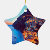 ldp POSITANO Amalfi Küste - Sonnenuntergang durch  Keramik Ornament (Hinten)