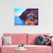 ldp POSITANO Amalfi Küste - Sonnenuntergang durch  Leinwanddruck (Insitu (Wohnzimmer))