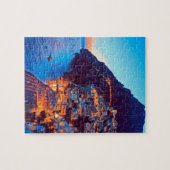 ldp POSITANO Amalfi Küste - Sonnenuntergang durch  Puzzle (Horizontal)