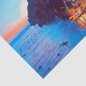 ldp POSITANO Amalfi Küste - Sonnenuntergang durch  Seidenpapier (Ausschnitt)